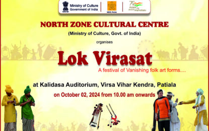 Lok Virasat-A festival of vanishing art forms… on October 02, 2024